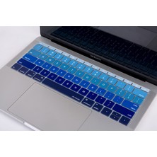 McStorey Laptop Macbook Pro Klavye Kılıf US(ABD) İngilizce Baskılı A1534 A1708 ile Uyumlu Ombre