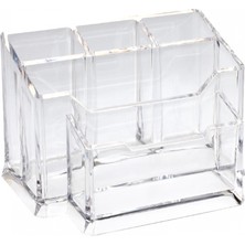 Ops Klm 201 Masaüstü Şeffaf Organizer Kalemlik