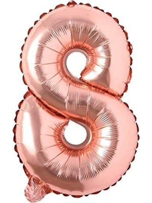 Rps Parti 8 Rakamı Bronze 100 cm Folyo Balon