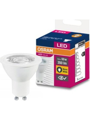 Osram GU10 Duylu 5 W Led Ampul 3000 Kelvin Günışığı