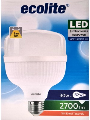 Ecolite 30 W E27 Jumbo Led Ampul Mini