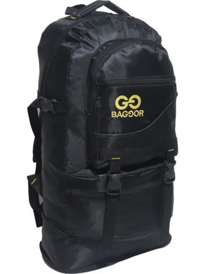 Baggor 65 Litre Körüklü  Su Geçirmez Çok Gözlü Laptop Bölmeli Kampçı-Seyahat-Dağcı Sırt Çantası
