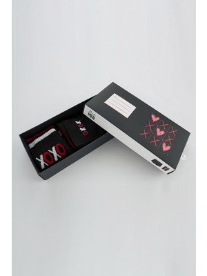 Penti Erkek Siyah Gift Dark Xoxo Boxer Çorap Takımı