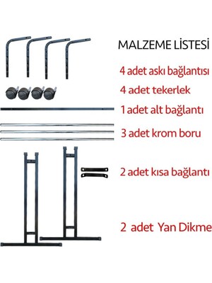 Uzman Grup Raf Sistemleri  V Ayarlı Stand Askılık