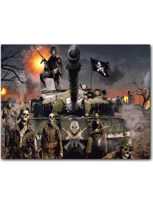 Caka Tablo Ahşap Tablo Ölüler Ordusu Tank Taburu