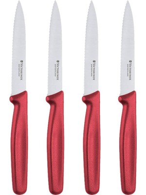 Victorinox Kırmızı Soyma Bıçağı Seti