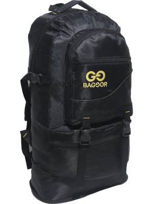 Baggor 65 Litre Körüklü Su Geçirmez Çok Gözlü Laptop Bölmeli Kampçı-Seyahat-Dağcı Sırt Çantası