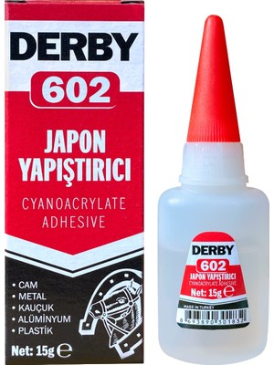 Derby Japon Yapıştırıcı - Yüksek Yapıştırma Gücü, Tek Bileşenli, Düşük Viskozite, 20 gr