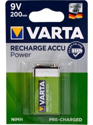 Varta 56722 9V Şarjlı Pil