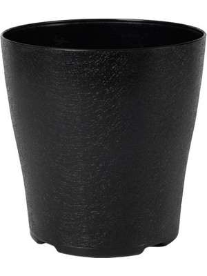 Poliwork Gardenya 26CM Plastik Siyah Saksı 5'li