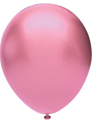 Balonevi BBM12100-08 Metalik Pembe Baskı Balonu 100LÜ /12INÇ/