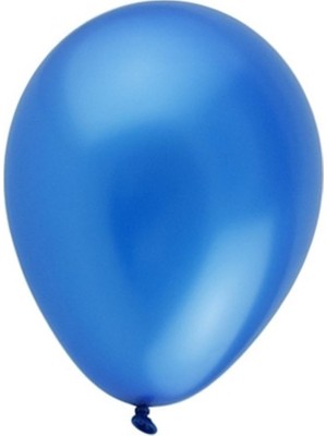 Balonevi BBM12100-04 Metalik Mavi Baskı Balonu 100LÜ /12INÇ/