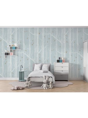 Özel Duvarlar Ağaçlar ve Dalları Çocuk Odası Duvar Kağıdı