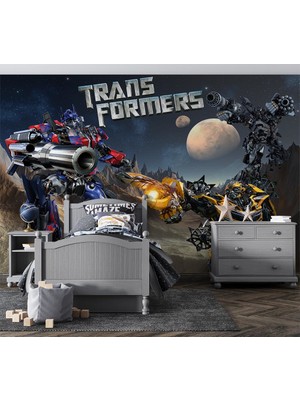 Özel Duvarlar Transformers Robot Arabalar Özel Tasarım Duvar Kağıdı