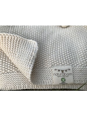 Naturaborn Gots Organik Sertifikalı Triko Bebek Battaniyesi