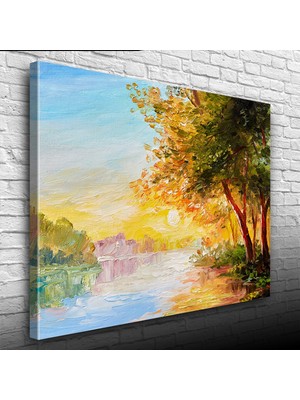 İşsevenler Gün Batımı Canvas Tablo