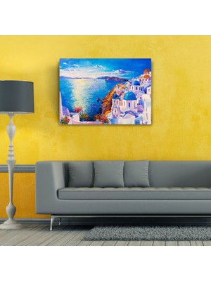 İşsevenler Santorini Canvas Tablo