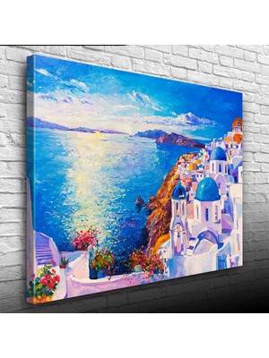 İşsevenler Santorini Canvas Tablo