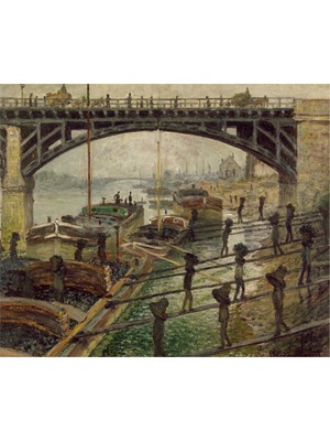 Tablosan Les Dechargeurs De Charbon Kanvas Tablo