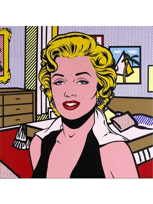 Tablosan Marliyn Monroe Soyut Resim Kanvas Tablo