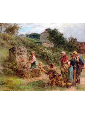 Tablosan Leon Augustin Lhermitte Kanvas Tablo