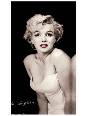 Tablosan Siyah Beyaz Marilyn Monroe Kanvas Tablo