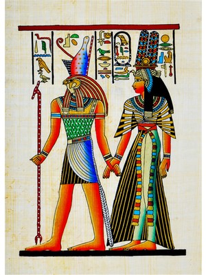 Tablosan Papirüs Mısır Dönemi Kanvas Tablo