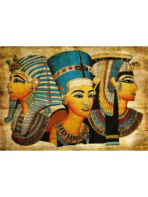 Tablosan Papirüs Mısır Dönemi Kanvas Tablo