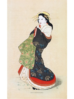 Tablosan Japon Kadın Kanvas Tablo