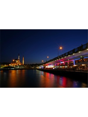 Tablosan Galata Köprüsü Kanvas Tablo