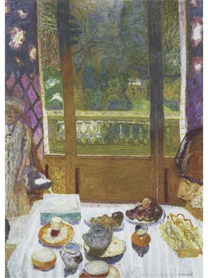 Tablosan Dining Room Overlooking The Garden Kanvas Tablo