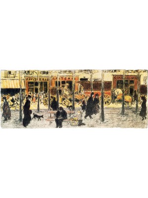 Tablosan Parisian Boulevard Kanvas Tablo