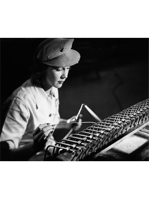 Tablosan Siyah Beyaz Kadın Kanvas Tablo