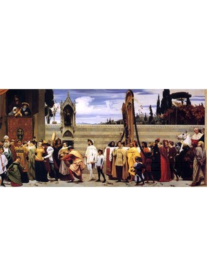 Tablosan CimabueS Celebrated Madonna Kanvas Tablo