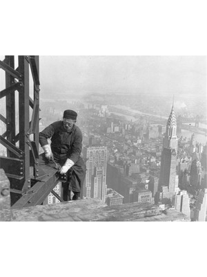 Tablosan Gökdelen İşçileri Kanvas Tablo