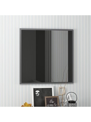 Dekorosso Sır Modern Dekoratif Salon Banyo Kare Ayna
