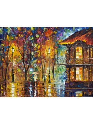 Tablosan Rengarenk Ev Kanvas Tablo