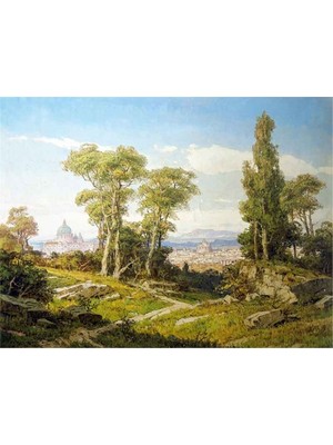 Tablosan Yeşil Doğa Kanvas Tablo