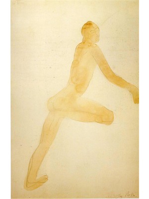 Tablosan Suluboya Nü İnsan Kanvas Tablo