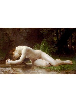 Tablosan Uzanan Nü Kanvas Tablo