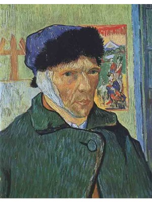 Tablosan Kulağı Kesik Van Gogh Otoportre Kanvas Tablo