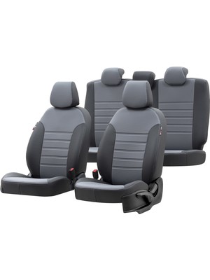 Otom Nissan Skystar 1998-2010 Özel Üretim Koltuk Kılıfı İstanbul Design Füme - Siyah