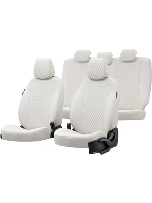 Otom Hyundai Tucson 2005-2010 Özel Üretim Koltuk Kılıfı Amsterdam Design Deri Fildişi