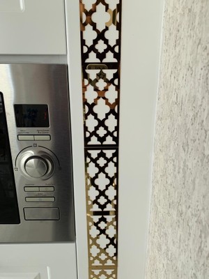 Ps Stickers Pleksi  20X Motifli  Altın Dekorarif Bordür  Duvar Süsü Arkası Yapışkanlı