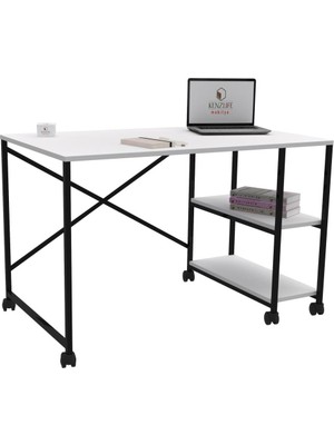 Kenzlife ofis masası miyako 075x150x60 byzsyh tekerlekli