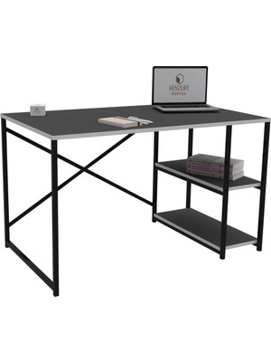 Kenzlife ofis masası natsuki 075x130x40 grisyh