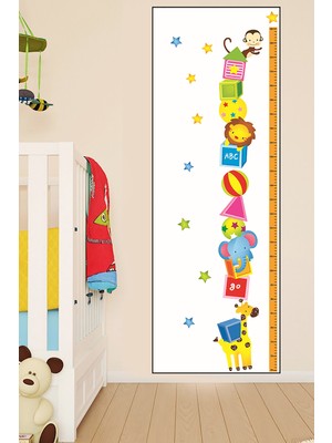 Postermanya Şirin Hayvanlar Çocuk Boy Ölçer Poster