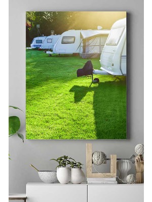 Postermanya Karavan Araba Kanvas Tablo 21 x 30 cm