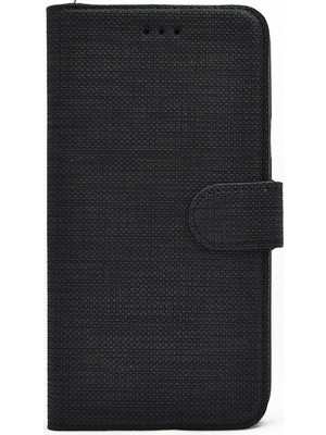 Smcase Oppo Ax7 Kılıf Kartvizitli Exclusive Spor Cüzdan Siyah