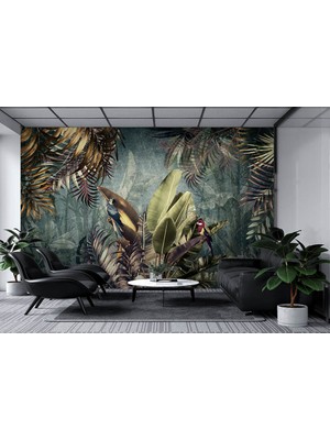 Özel Duvarlar Amazon Ormanlarında Büyük Tropikal Ağaçlar Duvar Kağıdı